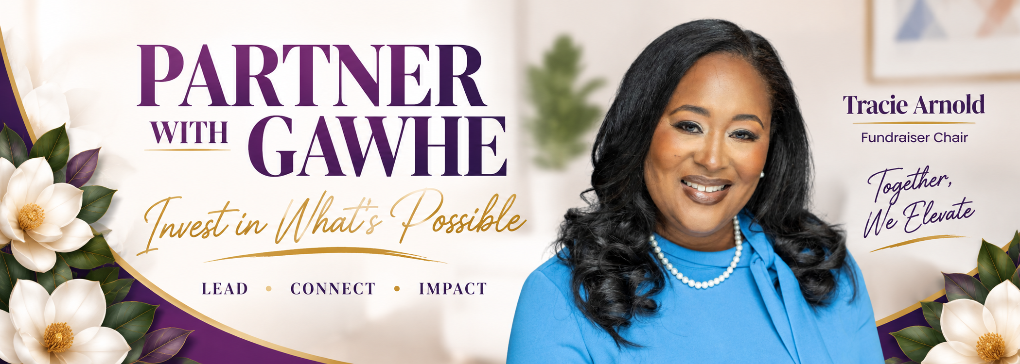 Partner With GAWHE - Tracie Arnold, Fundraiser Chair
