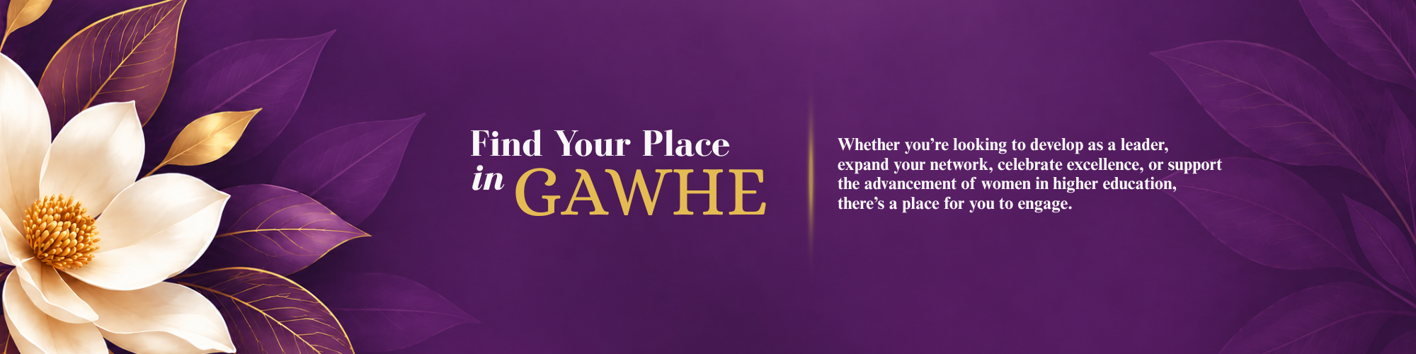 Find Your Place in GAWHE