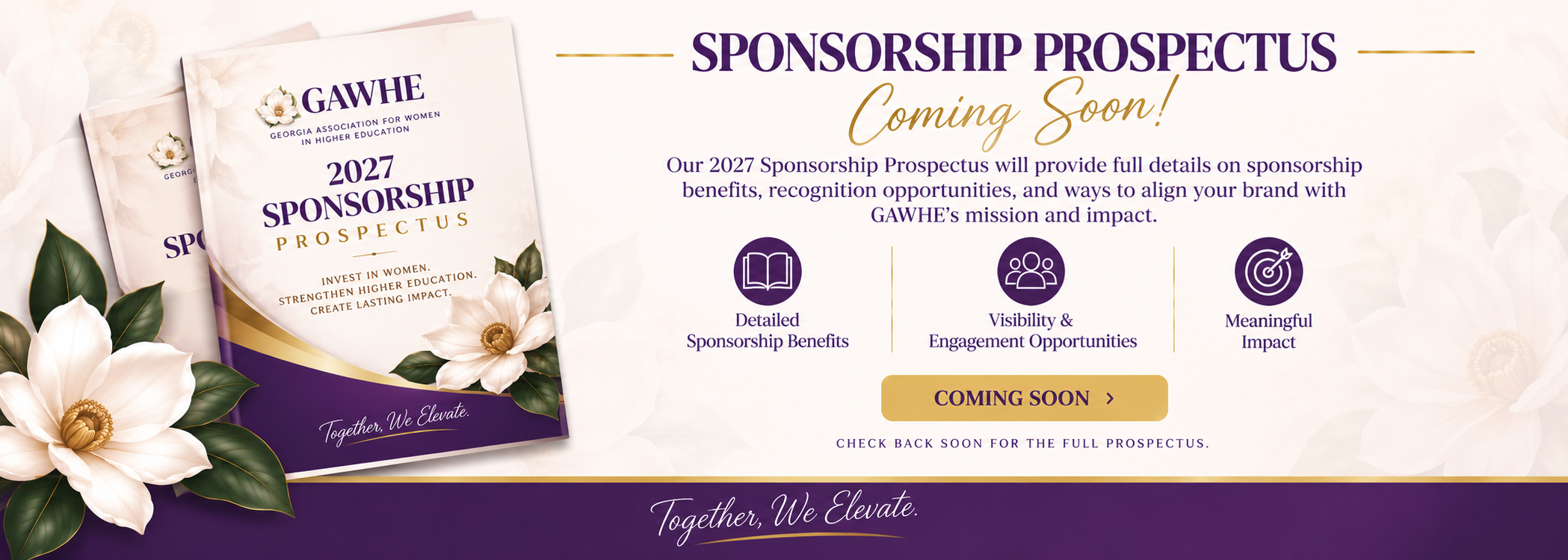 2027 GAWHE Sponsorship Prospectus Coming Soon